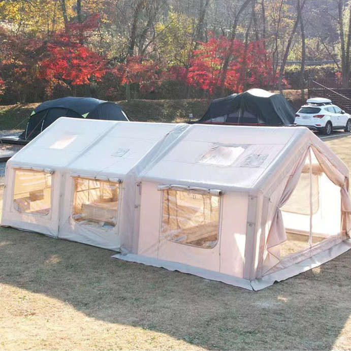 22m2 Two Rooms Auto Air Inflatable Glamping Tent