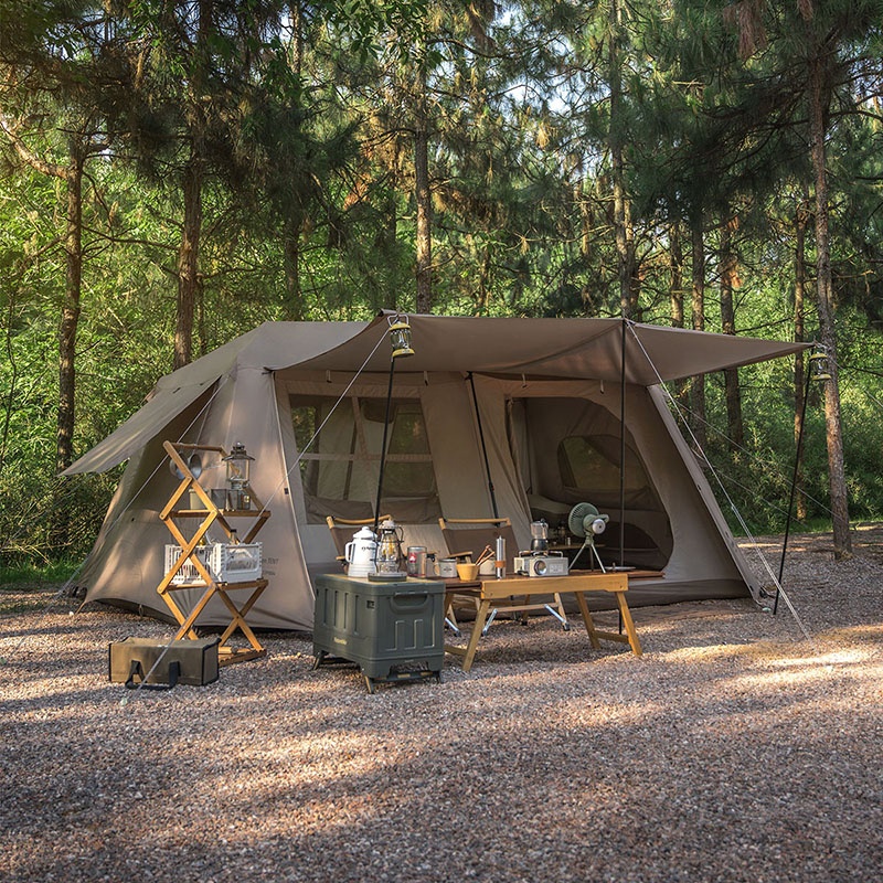 8/13㎡ Two Rooms Automatic Folding Camping Tent