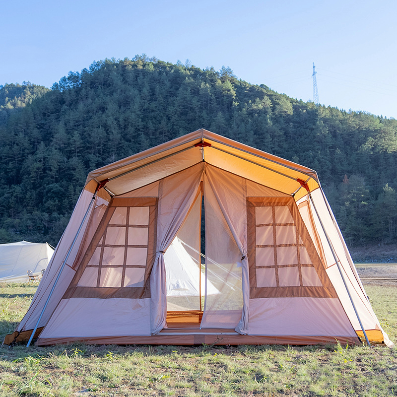 Double Layer House Cabin Camping Tents