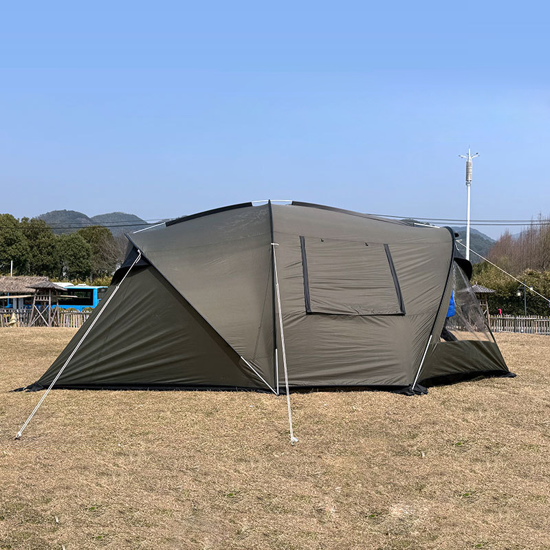 Army Green Camping Tunnel Tent