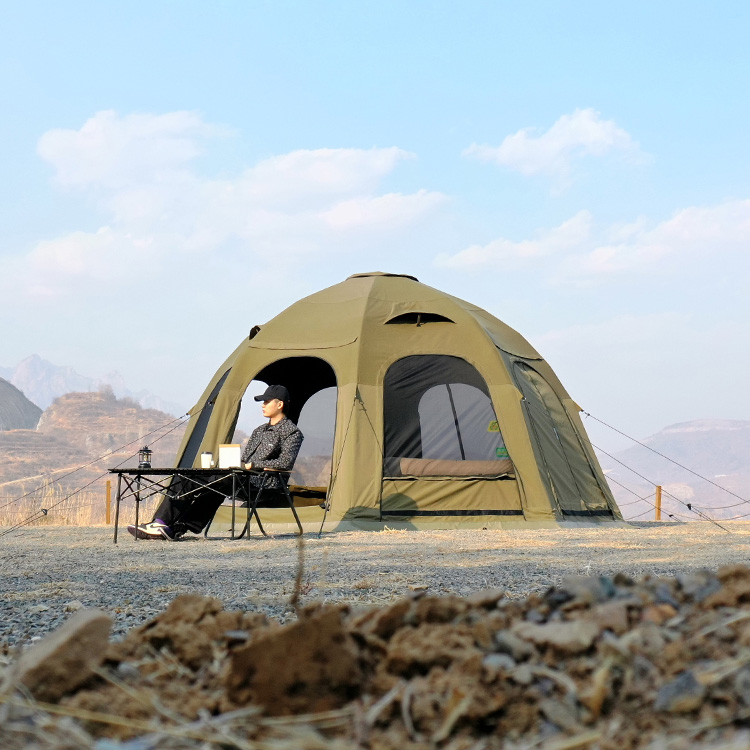 5M 20㎡Air Inflatable Camping Tent - 4 Doors 4 Windows
