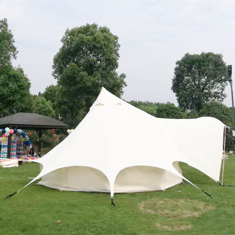 3M/4M/5M/6M Bell Tent With Canopy For Family Camping and Glamping Sites