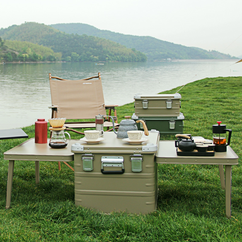 Aluminum Camping Kitchen Station With Storage Box