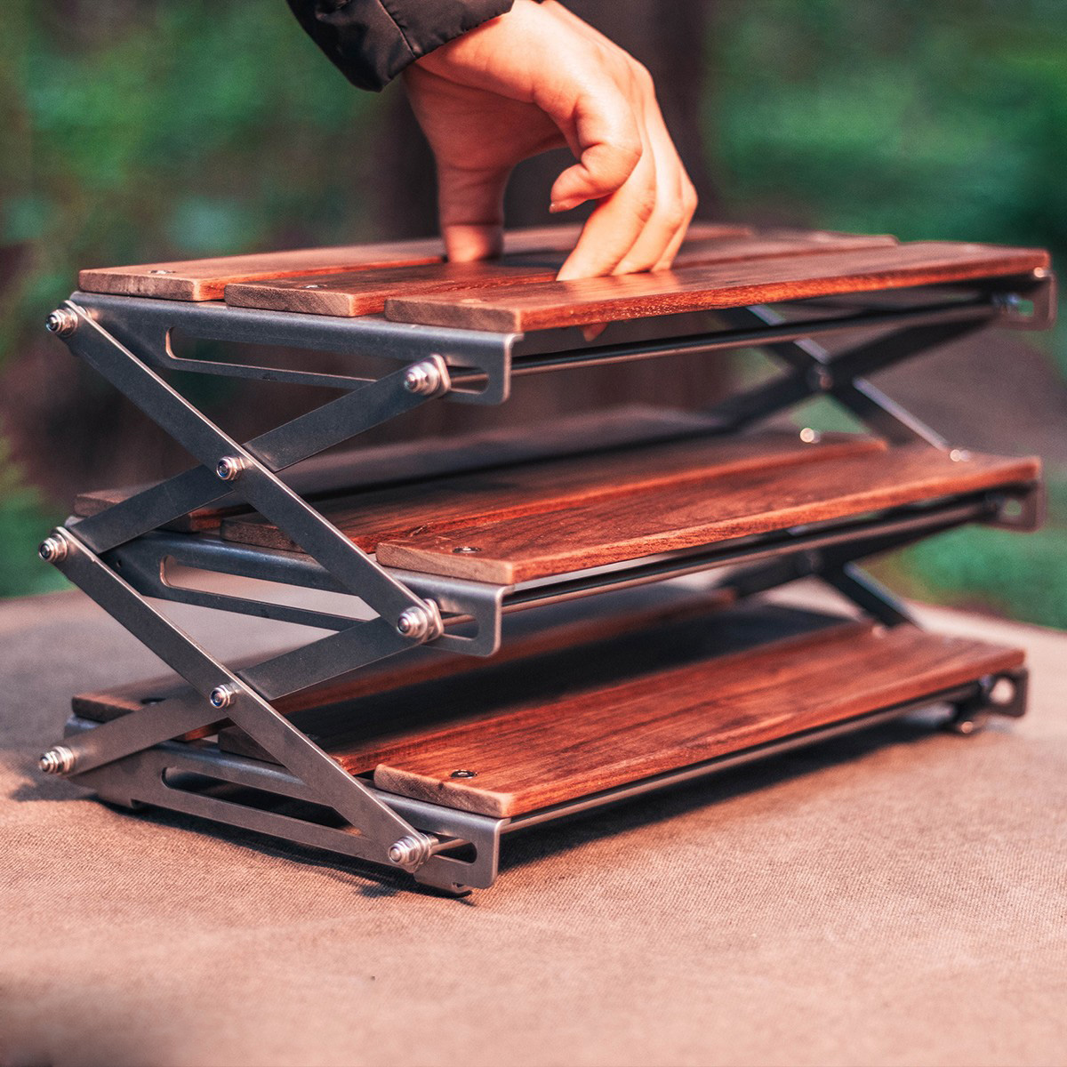 Outdoor Folding Camping Desktop Shelf