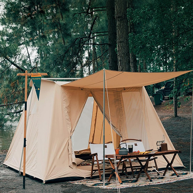 Double Layer Cabin Spring House Bar Tent