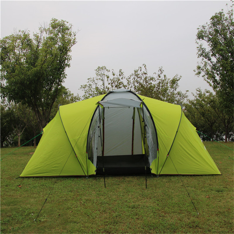 2 Rooms Waterproof Camping Tunnel Tent