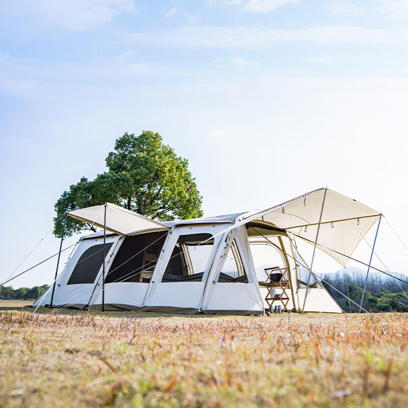 3/4 Rooms Waterproof Tunnel Camping Tent
