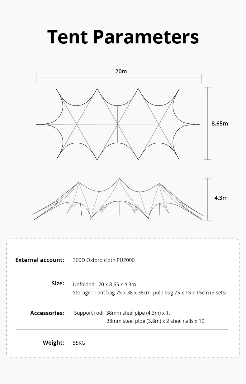 Outdoor Campsite Star Shade Canopy Tents