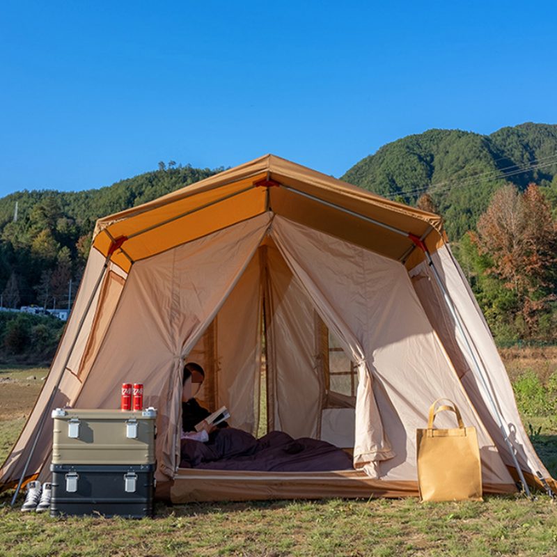 Double Layer House Cabin Camping Tents