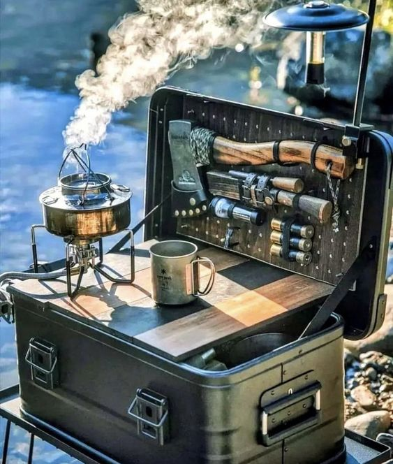 50L Aluminum Camping Kitchen Box