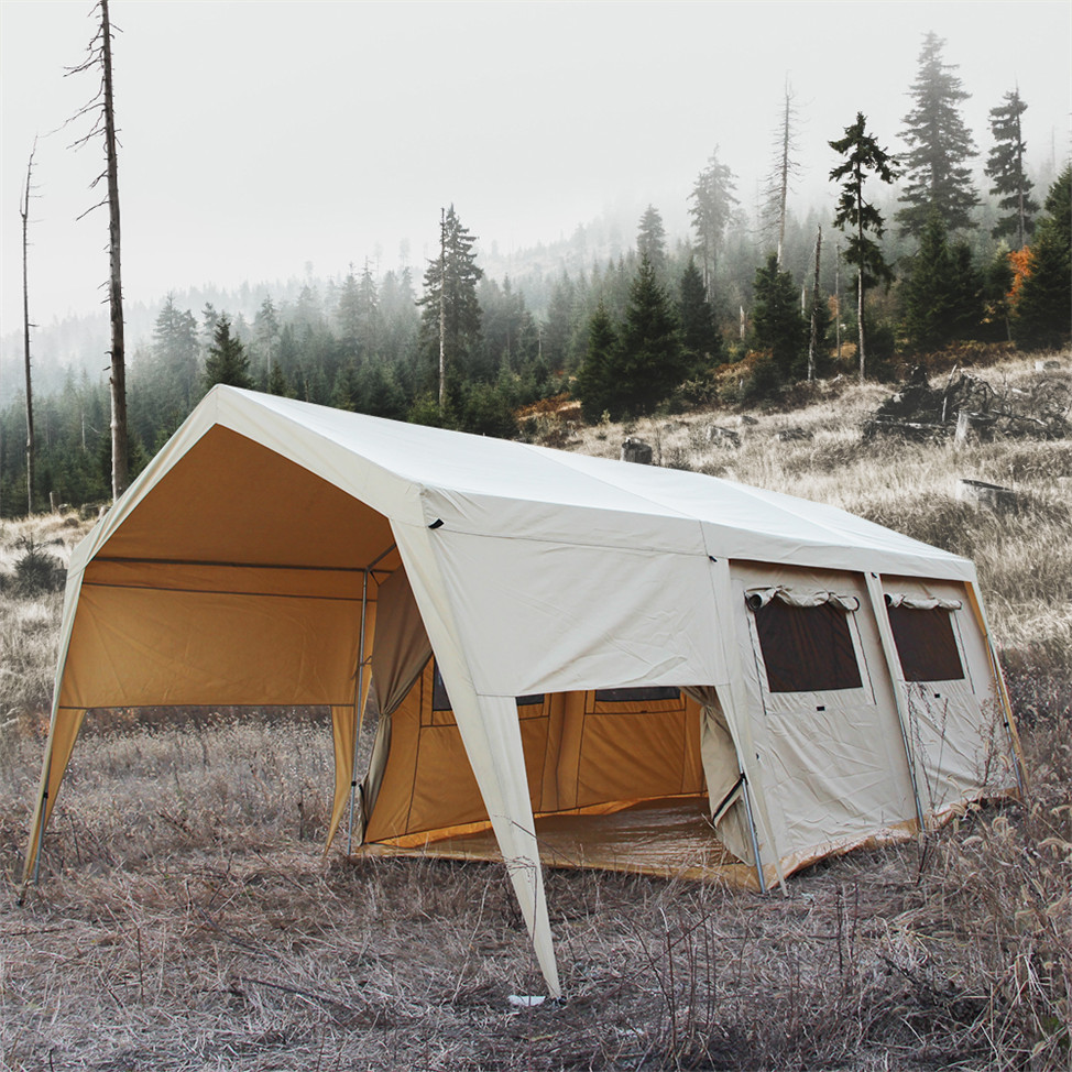 Cotton Canvas Wall Safari Tent For Family Camping