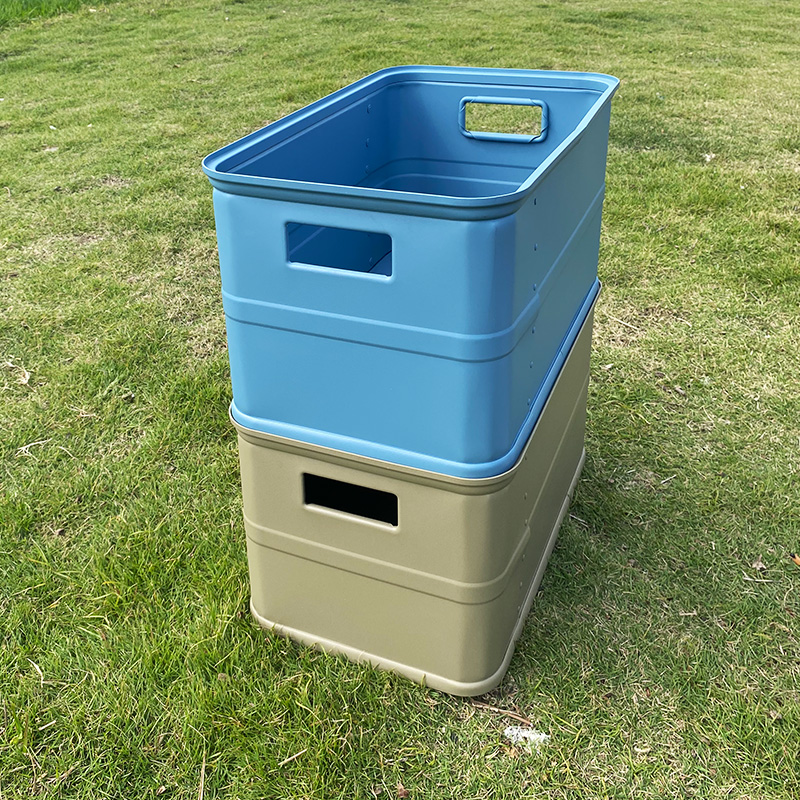 Aluminum Camping Storage Basket & Car Trunk Container