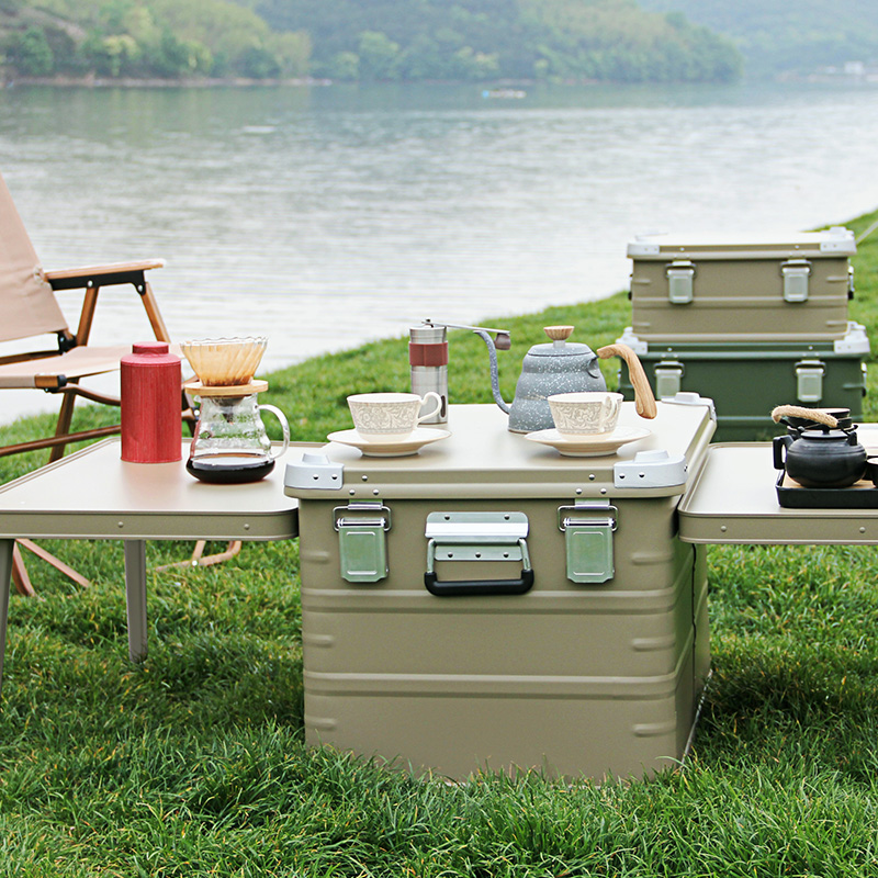 Aluminum Camping Kitchen Station With Storage Box