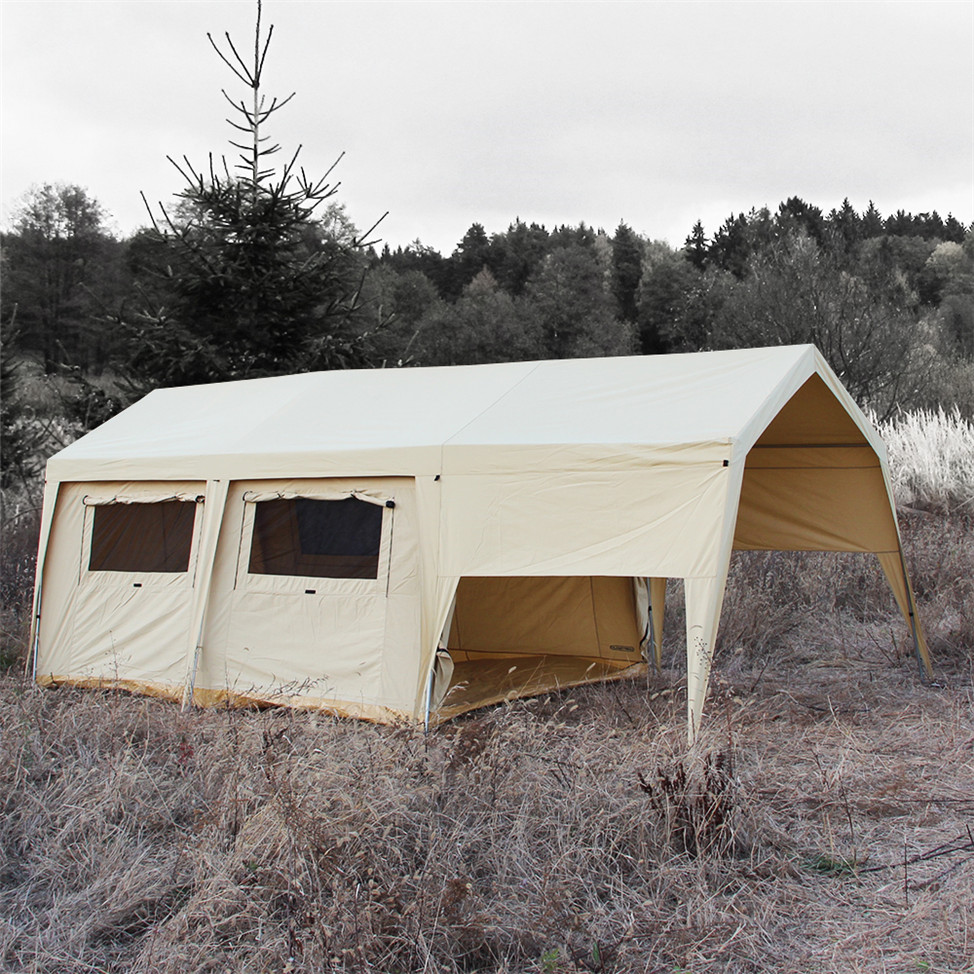 Cotton Canvas Wall Safari Tent For Family Camping