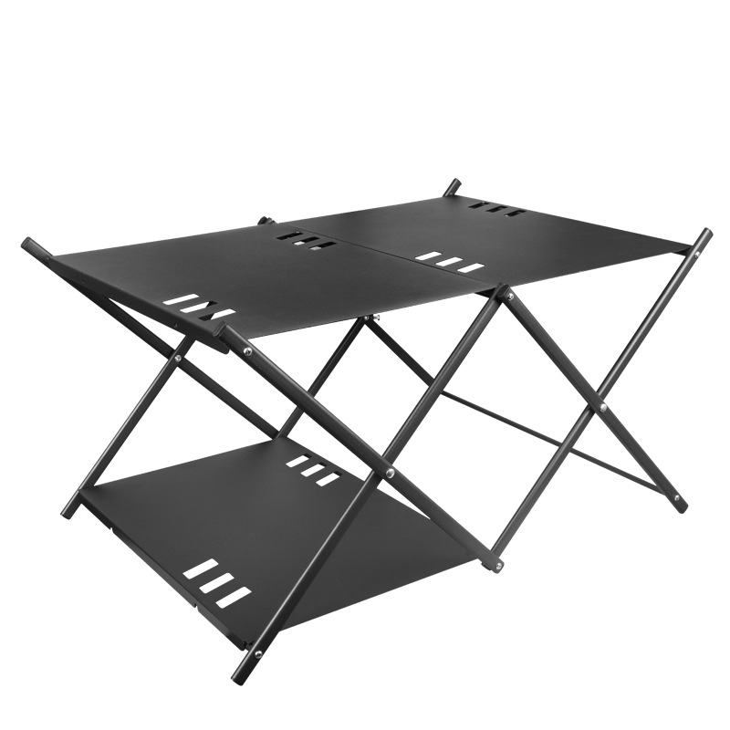3 Layer Aluminum Camping Folding Shelf and Table