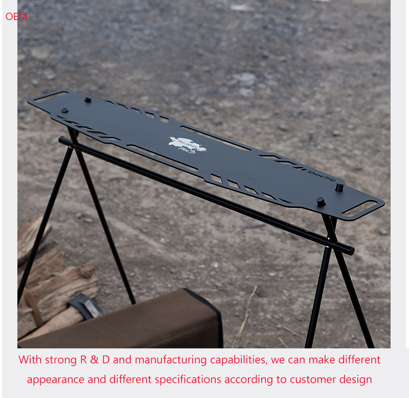 Foldable Aluminum Triangle Camping Storage Rack