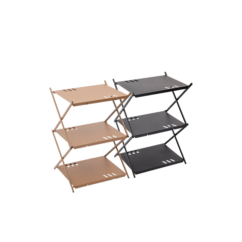 3 Layer Aluminum Camping Folding Shelf and Table