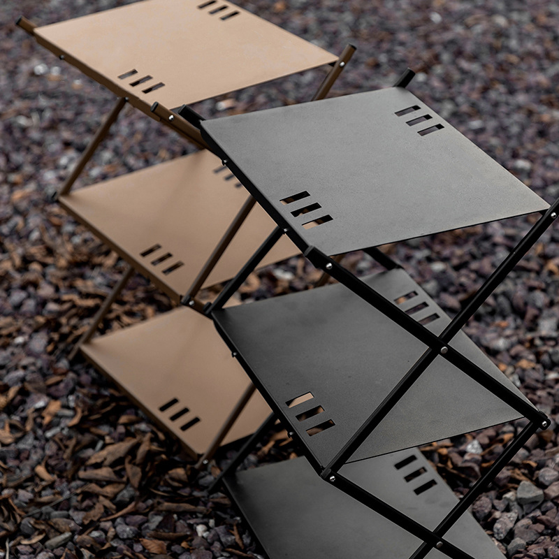 3 Layer Aluminum Camping Folding Shelf and Table