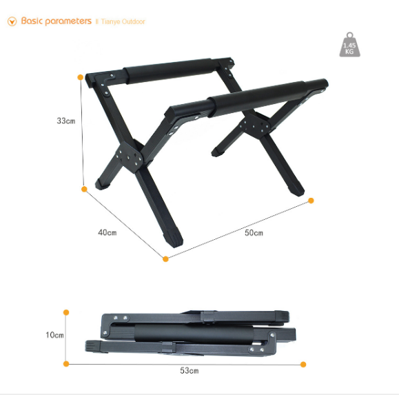Outdoor Aluminum Folding Ice Bucket Rack