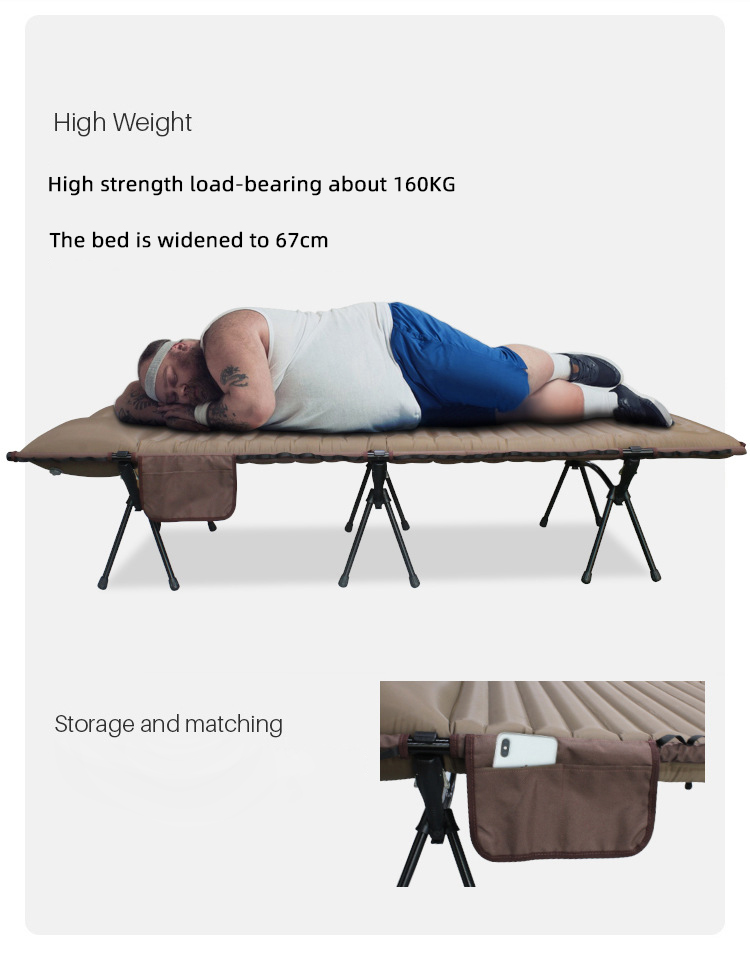 Foldable Aluminum Camping Marching Cot
