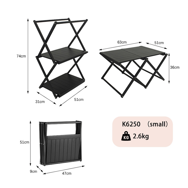 Camping Folding Shelf and Picnic Table